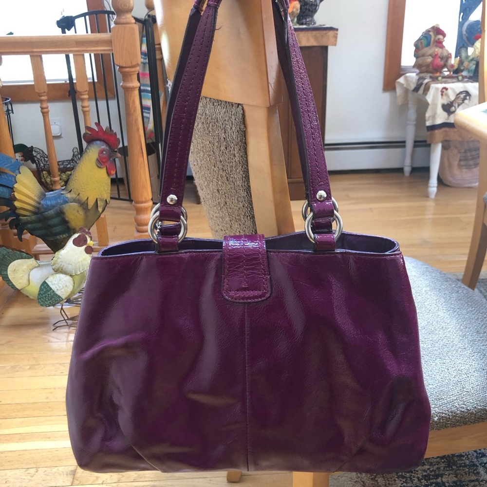 Coach Soho Purple Leather Shoulder Bag with original Hangtag - Picture 3 of 16